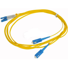 SC / PC para LC / UPC cabo de interconexão de fibra ótica, jumper de fibra óptica, cabo de remendo óptico